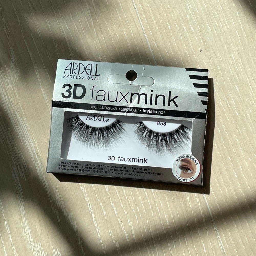 Ardell 3D Faux Mink Lashes Style 858 Women's Girl's NEW Beauty‎ Glamour